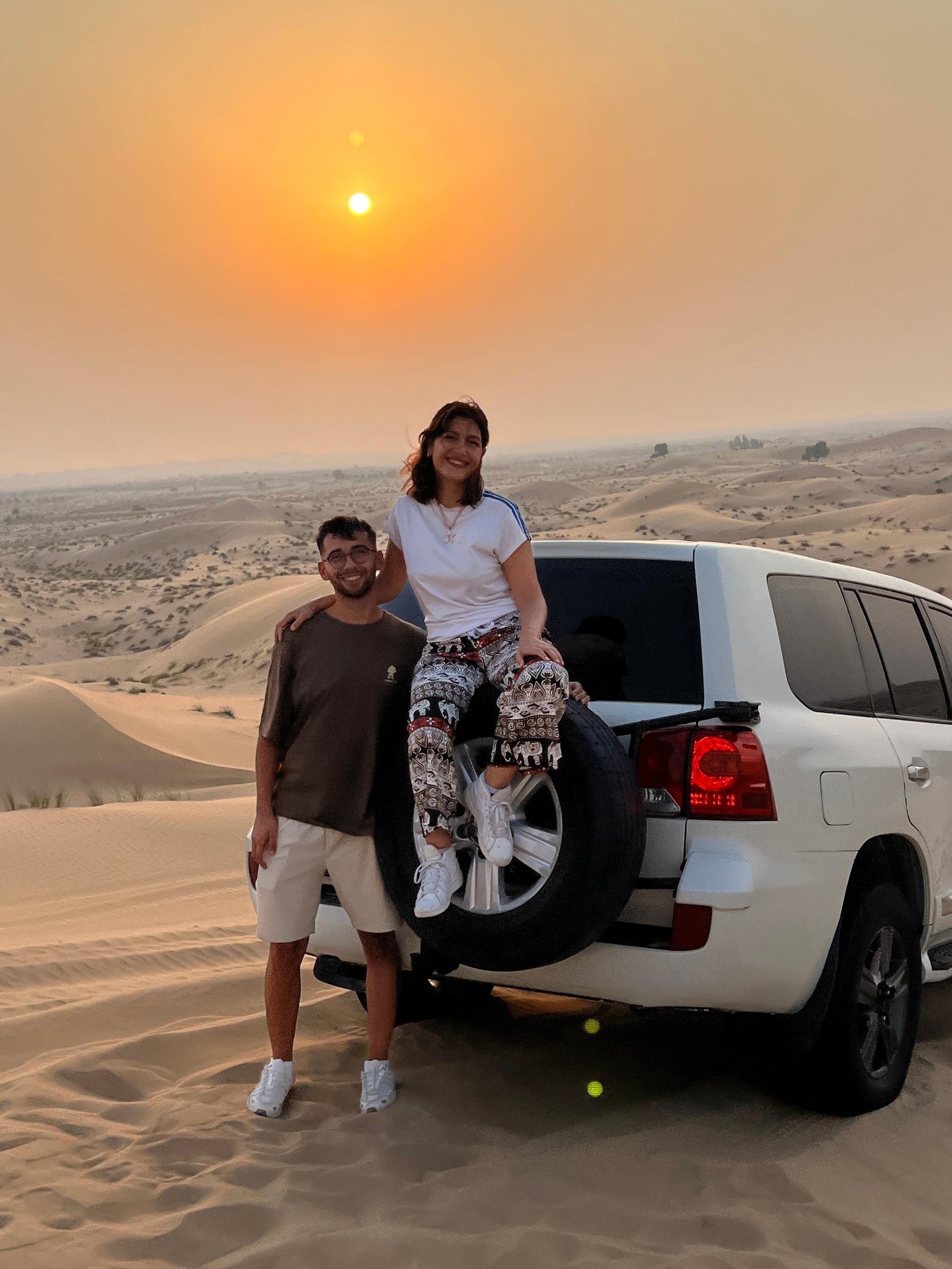 Camel ride during an Abu Dhabi desert safari
