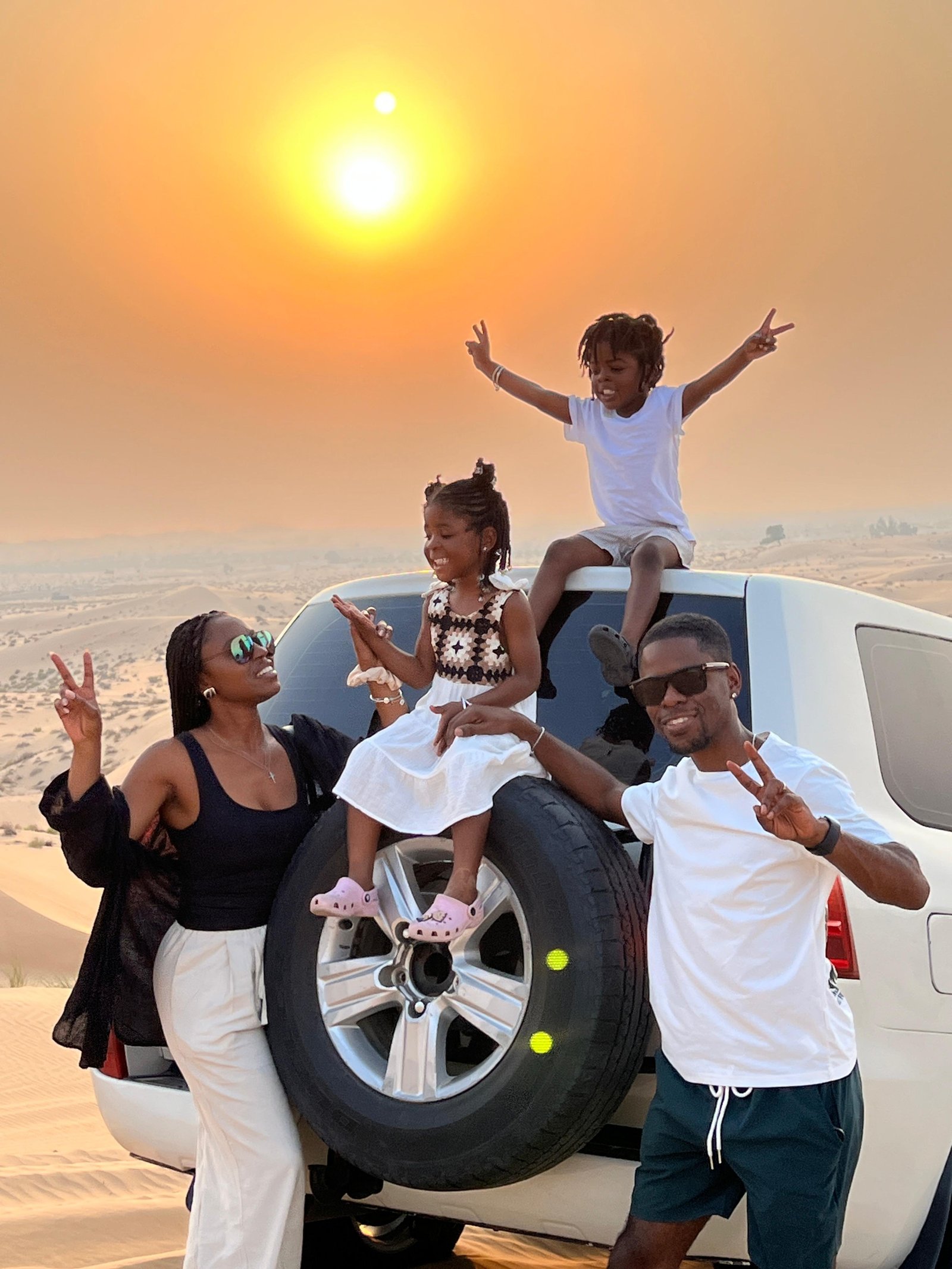 Off-road desert driving in Abu Dhabi