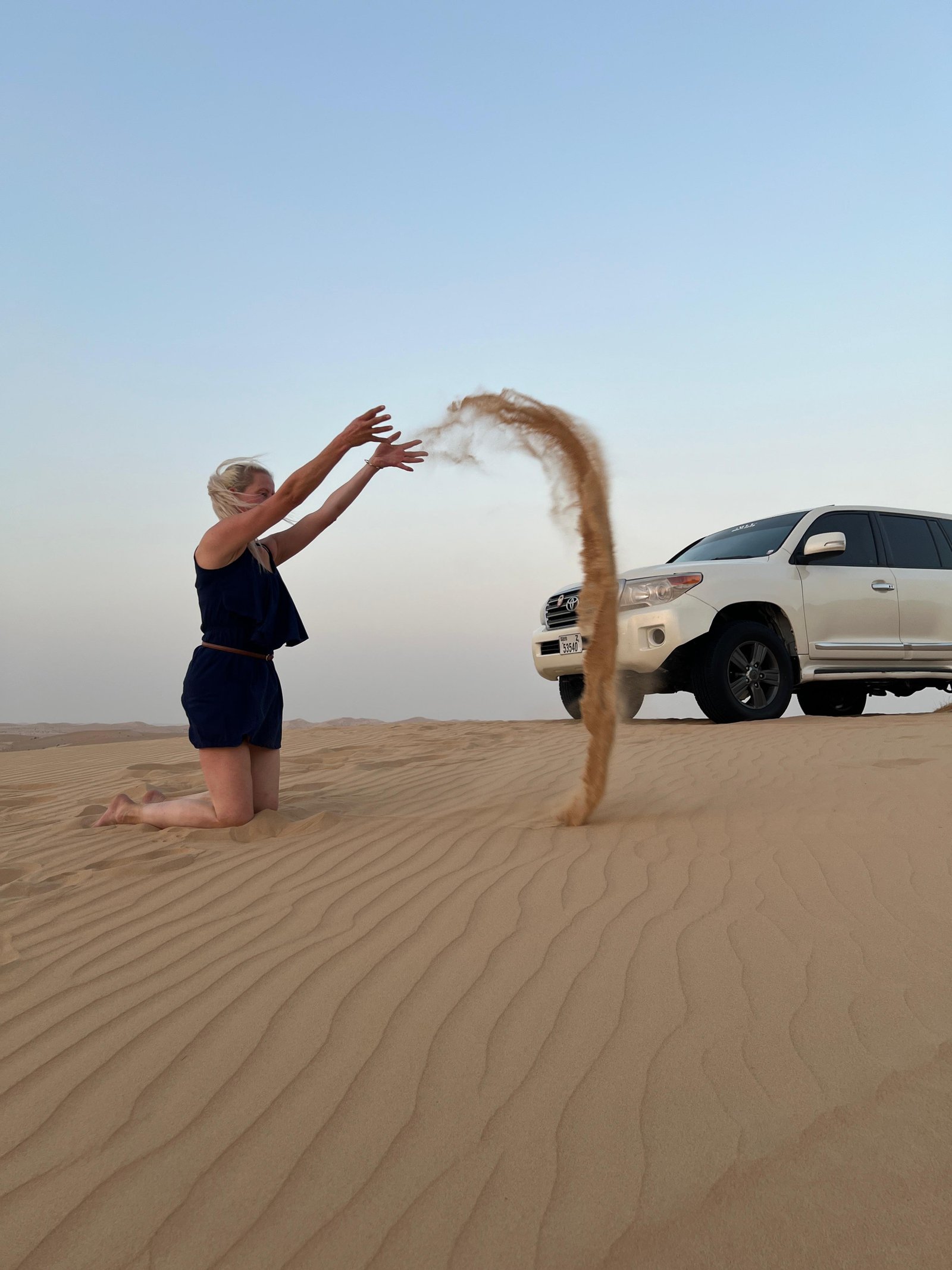 Desert photography on an Abu Dhabi safari