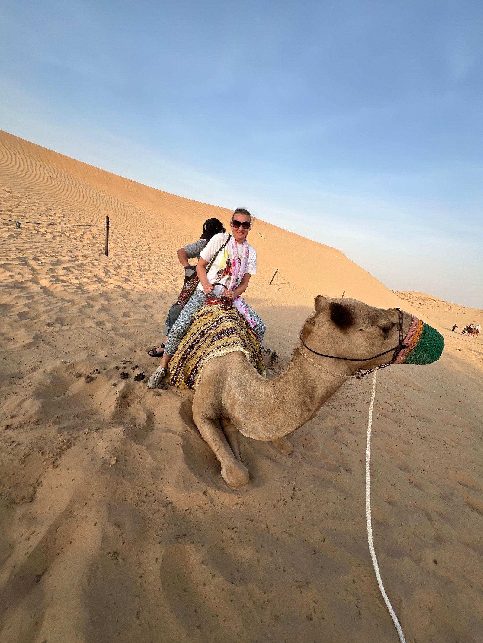 Sandboarding on Abu Dhabi desert dunes